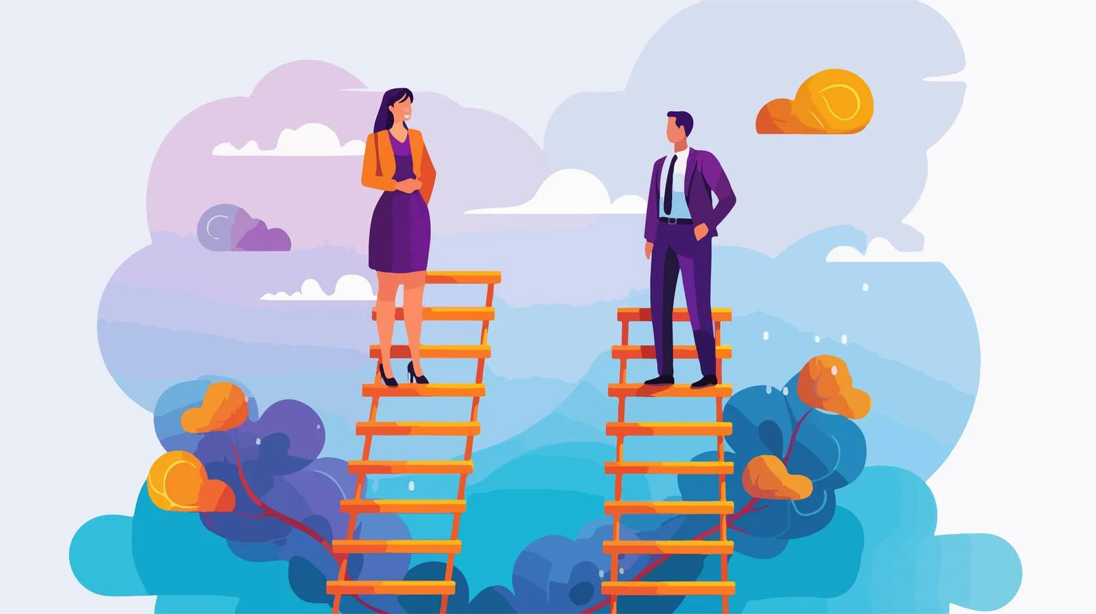 Addressing Gender Disparity: Female Business Professional — free download from Dotvec