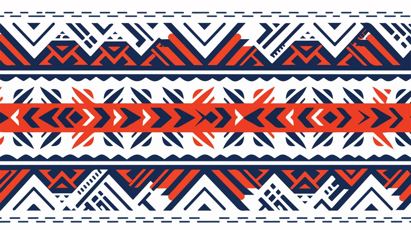 Ethnic Geometric Seamless Pattern Design — free download from Dotvec
