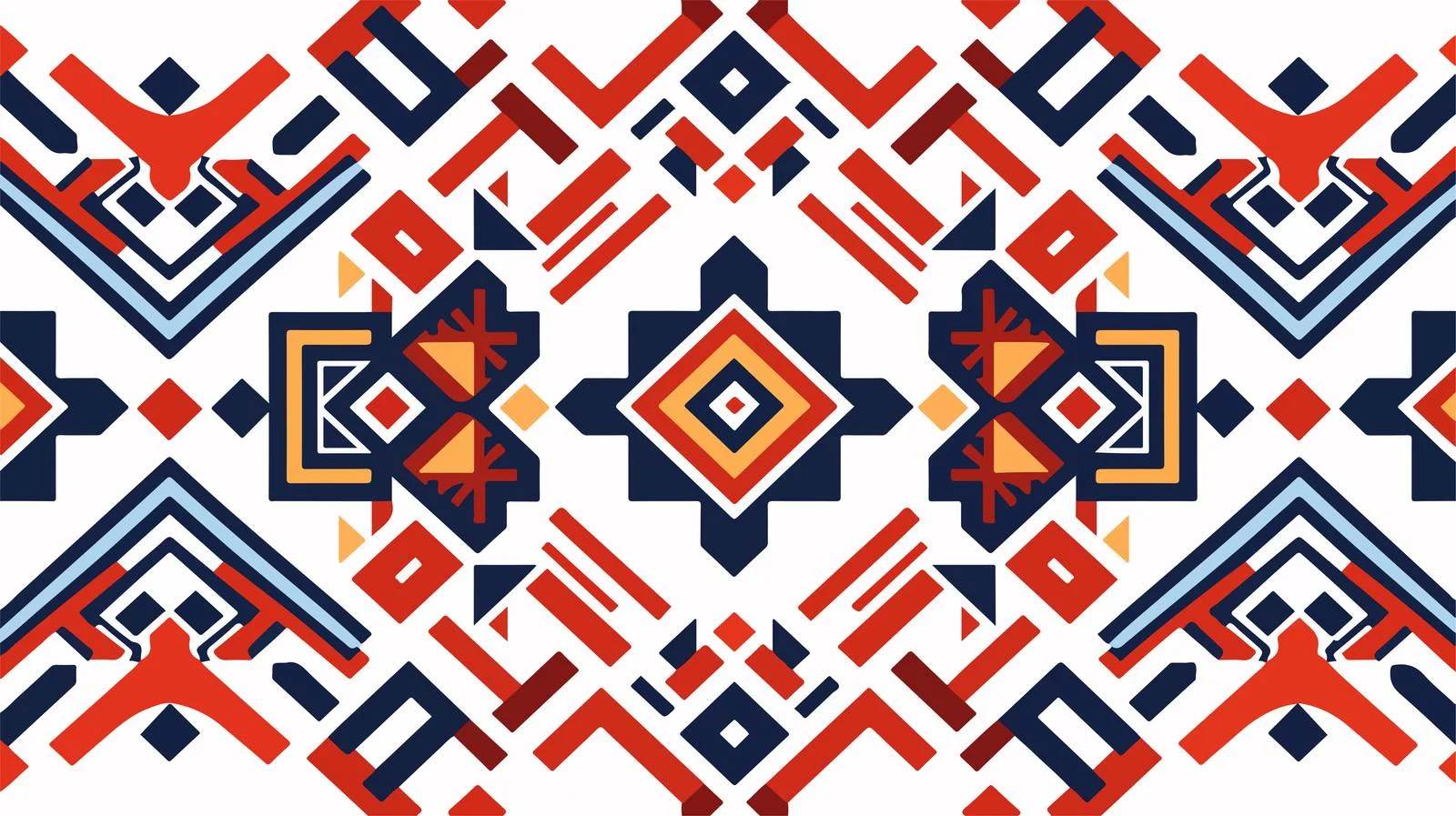 Ethnic Ornament Geometric Seamless Pattern Design — free download from Dotvec
