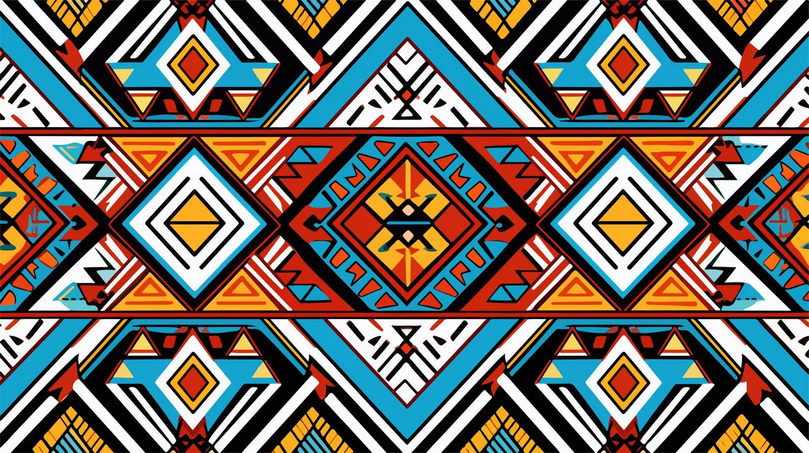 Ethnic Geometric Seamless Pattern Design — free download from Dotvec