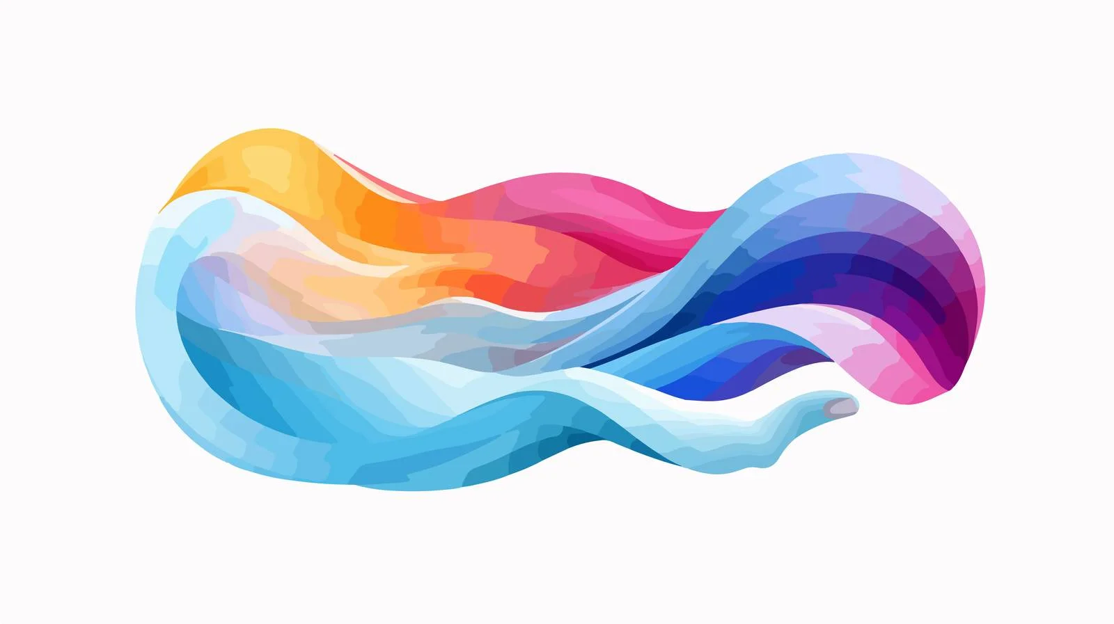 Elegant Wave Form in Hand Sculpture — free download from Dotvec