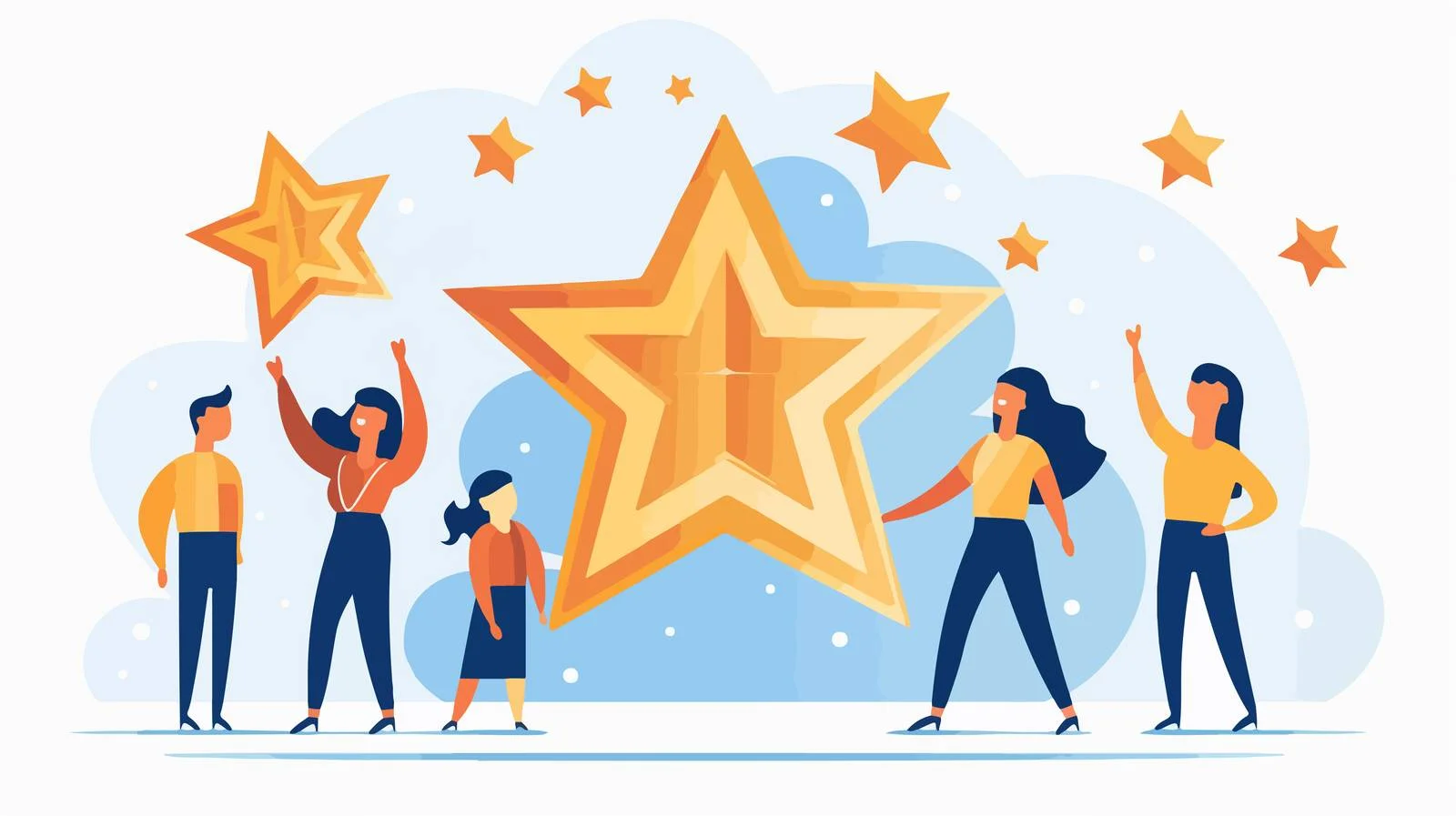 Geometric Team Star Leader in Formation — free download from Dotvec