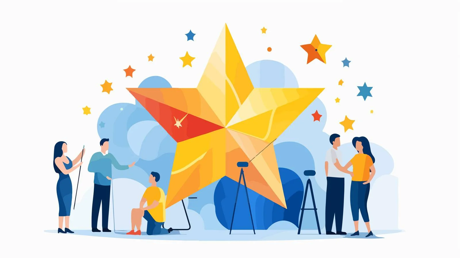 Leadership in Geometric Shape Team Unity — free download from Dotvec