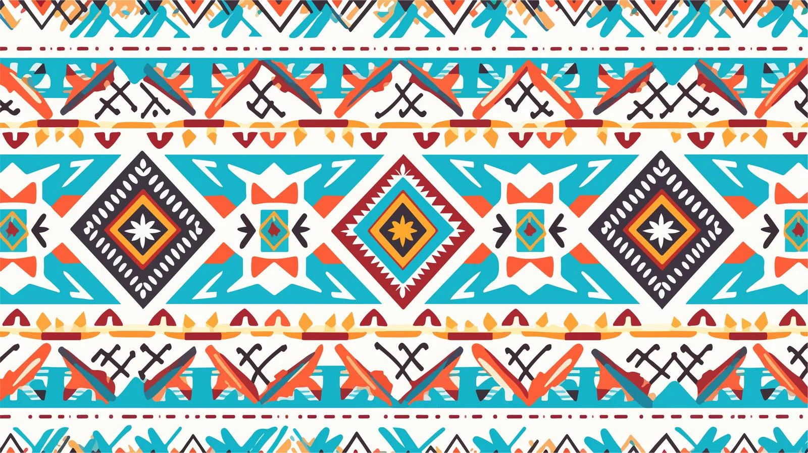 Ethnic Geometric Vector Seamless Pattern — free download from Dotvec
