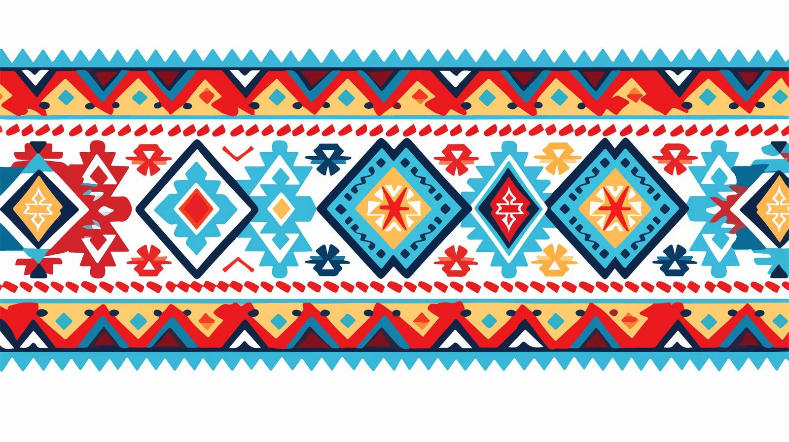 Ethnic Geometric Seamless Pattern — free download from Dotvec