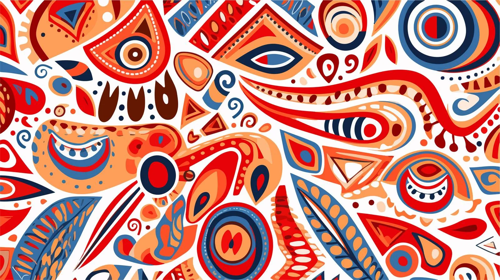 Ethnic Geometric Vector Seamless Pattern — free download from Dotvec