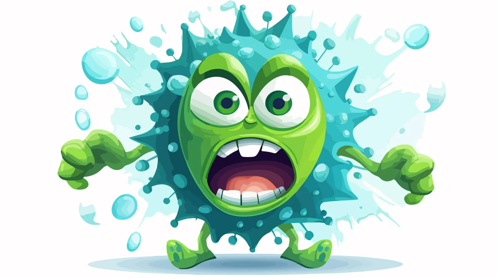 COVID-19 Spread Cartoon Illustration — free download from Dotvec