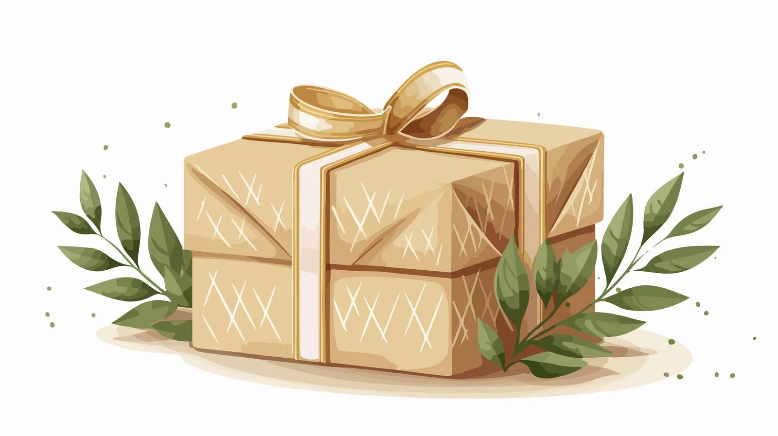Elegant Gift Box Wrapped with String — free download from Dotvec