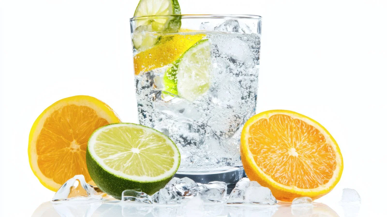 Classic Gin and Tonic Cocktail on White — free download from Dotvec