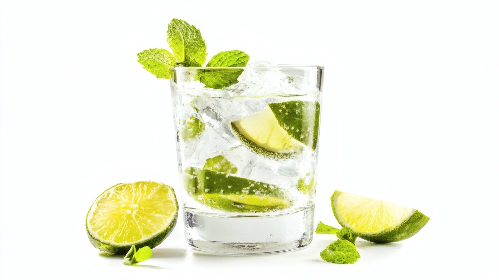 Classic Gin and Tonic Cocktail on White — free download from Dotvec
