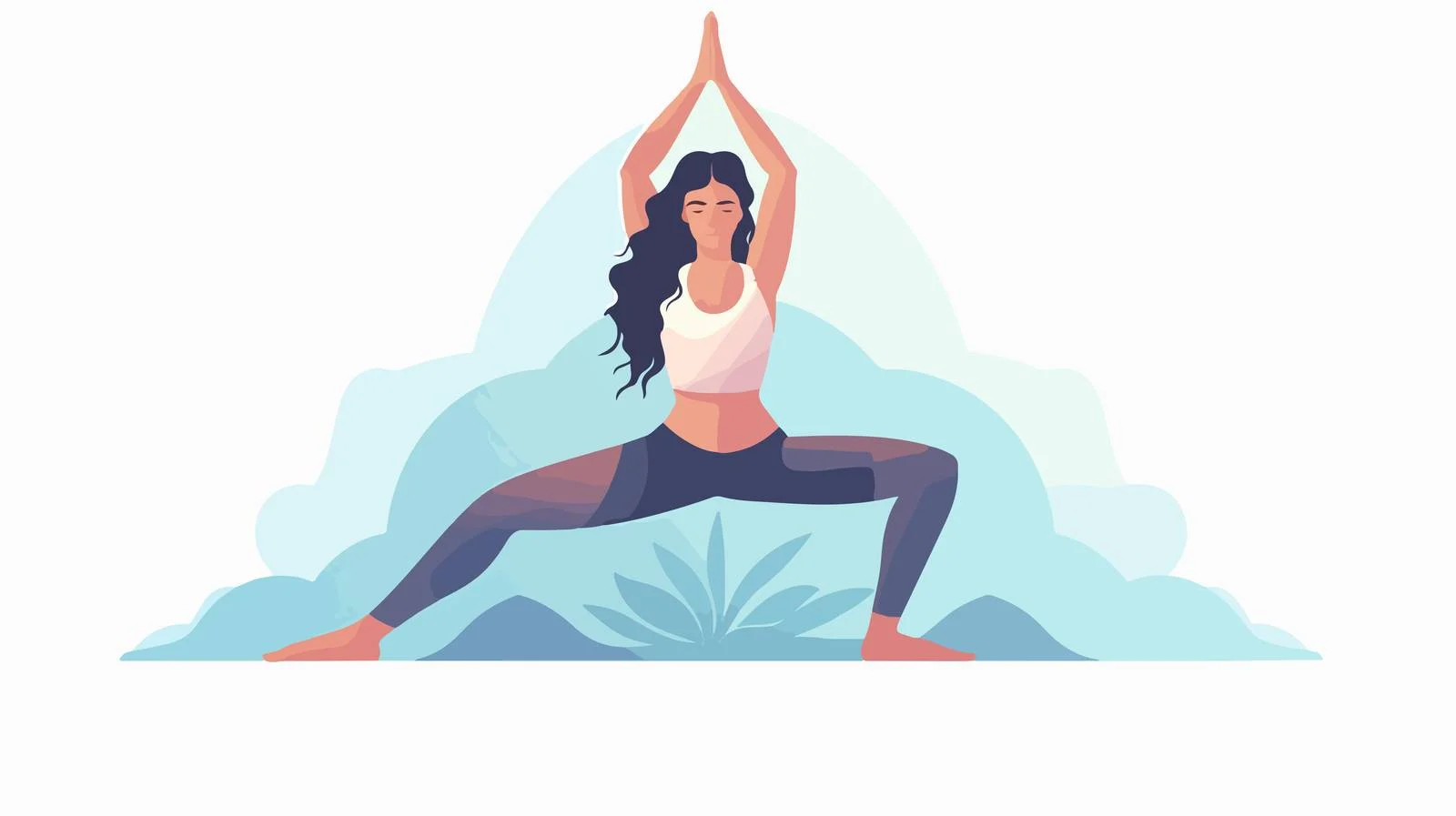 Graceful Astavakrasana Yoga Balance Pose — free download from Dotvec