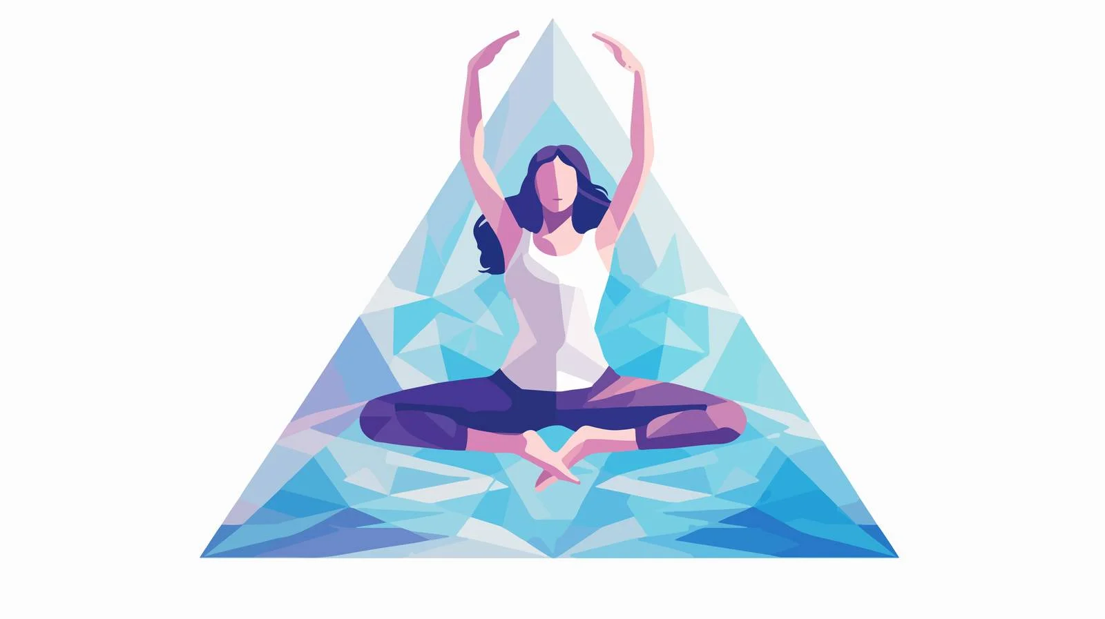 Graceful Astavakrasana Yoga Pose Balancing Act — free download from Dotvec