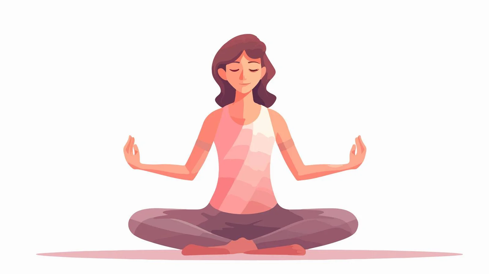 Elegant Woman Practicing Twisting Yoga Poses — free download from Dotvec