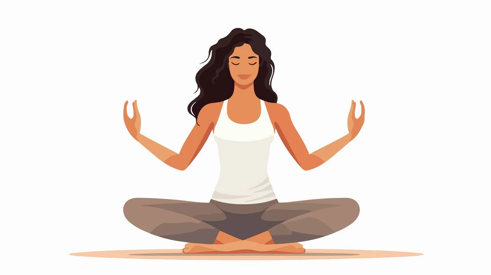 Graceful Woman in Yoga Pose, Radiant — free download from Dotvec