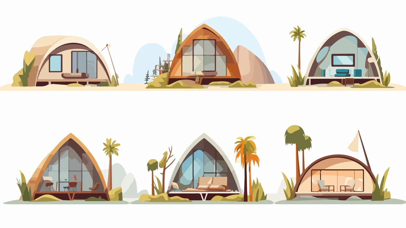 Luxurious Glamping Experience in Modern Glass Cabin — free download from Dotvec