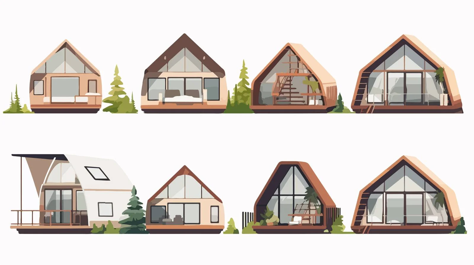 Luxurious Glamping Retreat in Wooden Glass House — free download from Dotvec