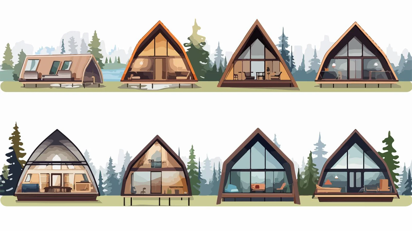 Luxurious Glamping Experience in Wood and Glass — free download from Dotvec