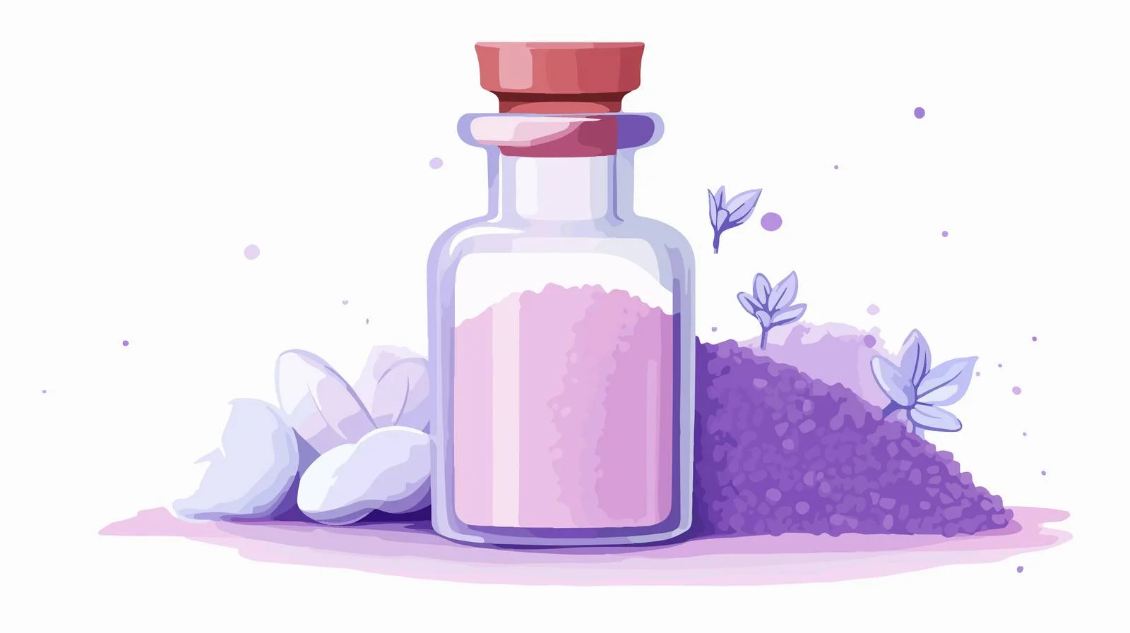 Luxurious Glass Jar with Aromatic Bath Salts — free download from Dotvec