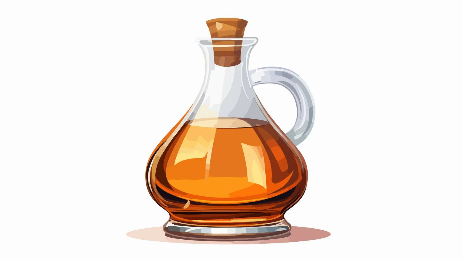 Elegant Half-Filled Glass Decanter – free decanter image from Dotvec