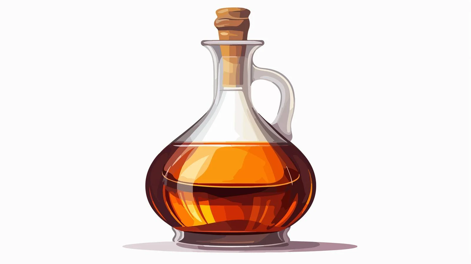 Elegant Half-Filled Glass Decanter — free download from Dotvec