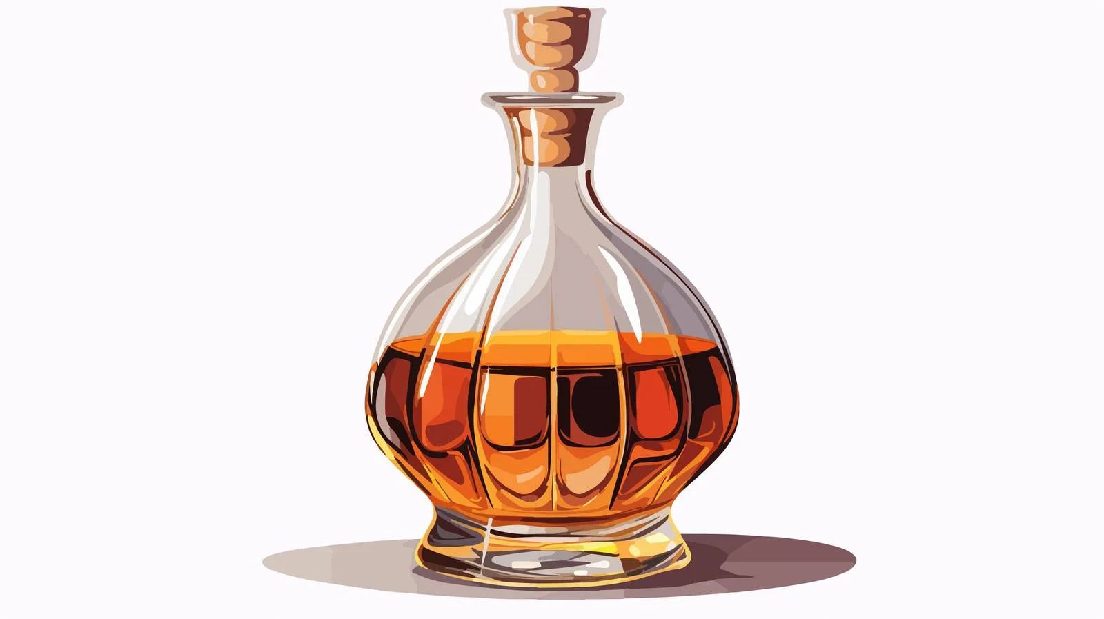 Elegant Glass Decanter for Alcoholic Beverage — free download from Dotvec