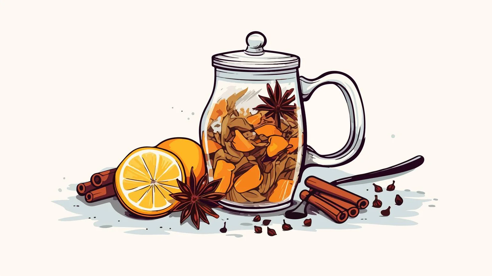 Exquisite Glass Jug with Masala Chai — free download from Dotvec