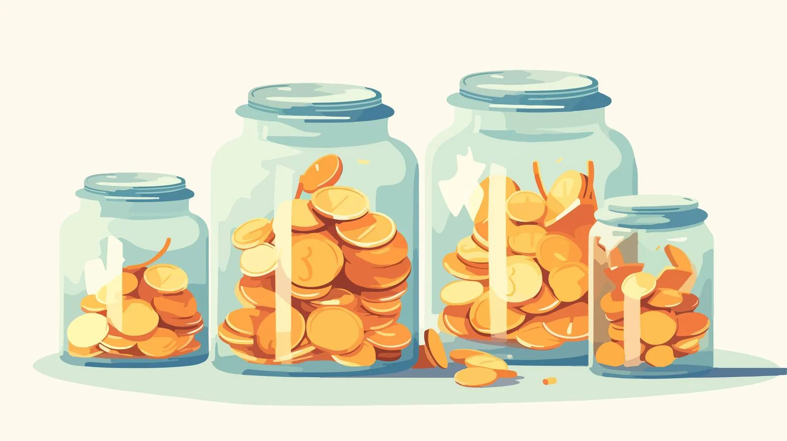 Transparent Money Box for Bills and Change — free download from Dotvec