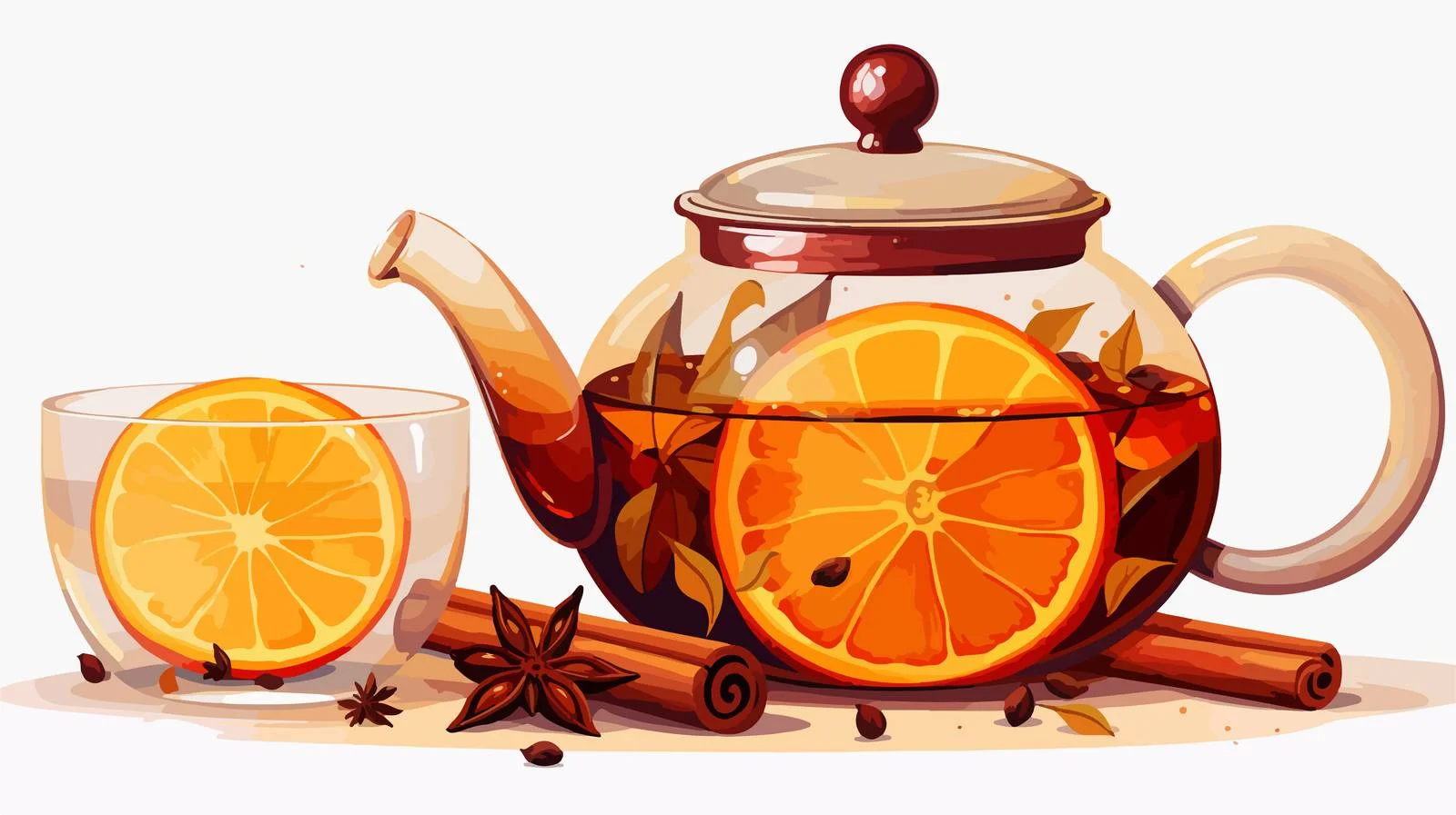 Elegant Glass Teapot with Infuser Close-up — free download from Dotvec