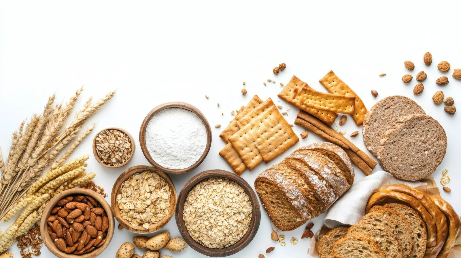 Gluten-Free Culinary Delights on White Background — free download from Dotvec