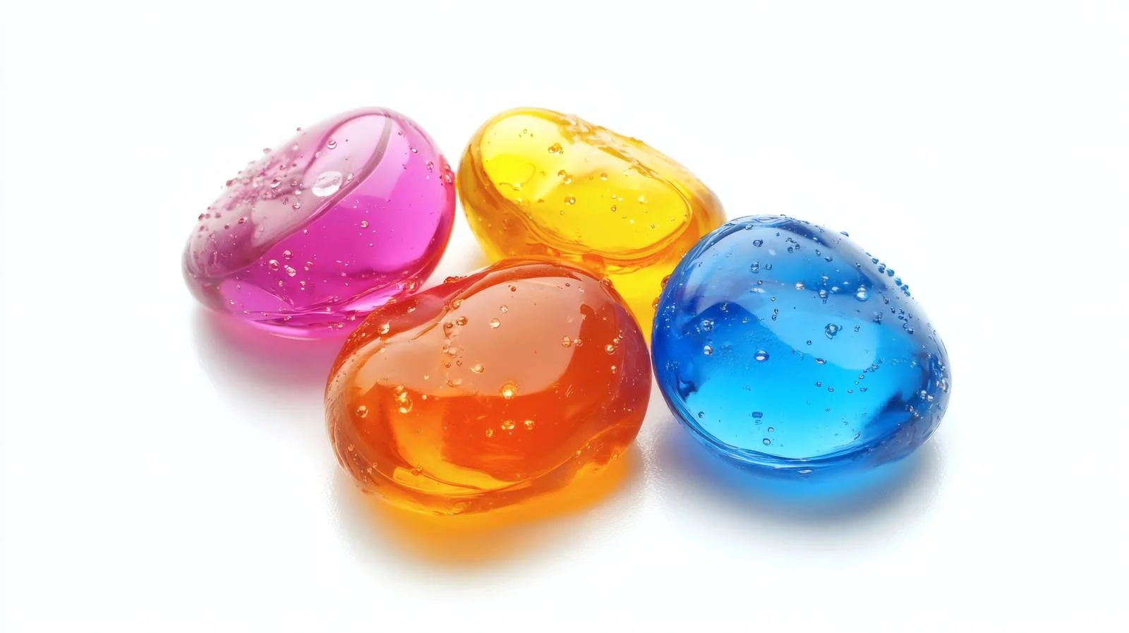 Clear Gel Drops on White Background — free download from Dotvec