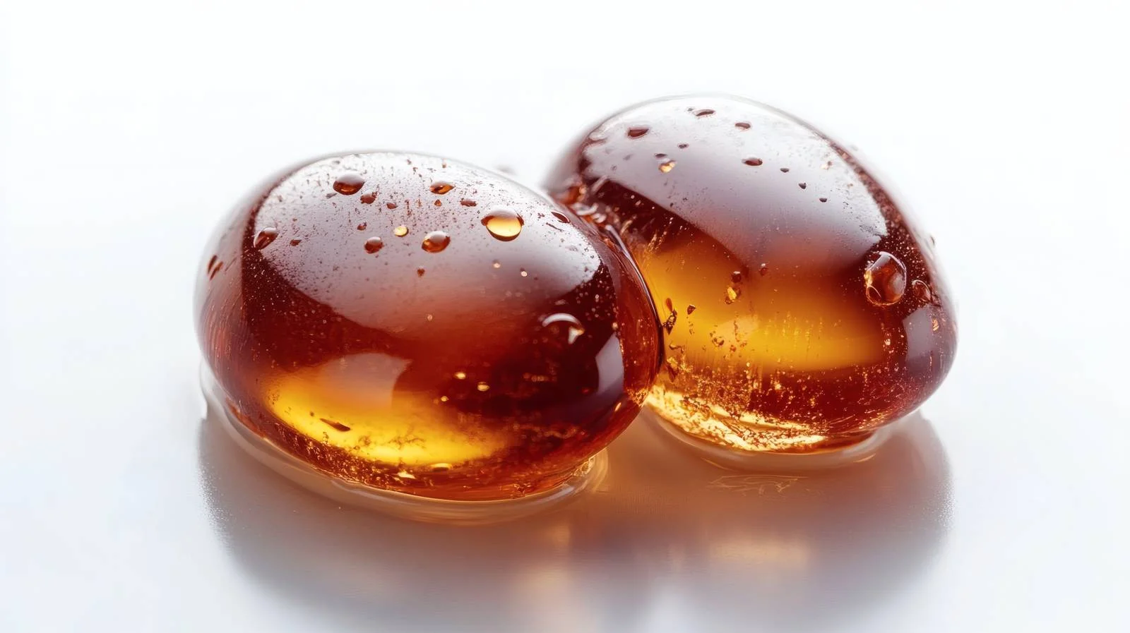 Clear Gel Drops on White Background – free glycerin image from Dotvec