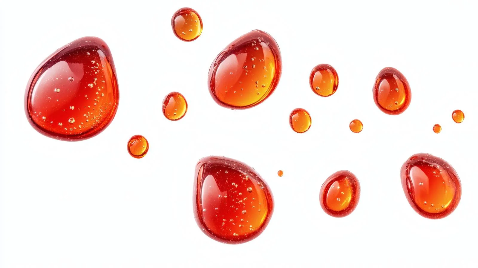 Clear Gel Drops on White Background — free download from Dotvec