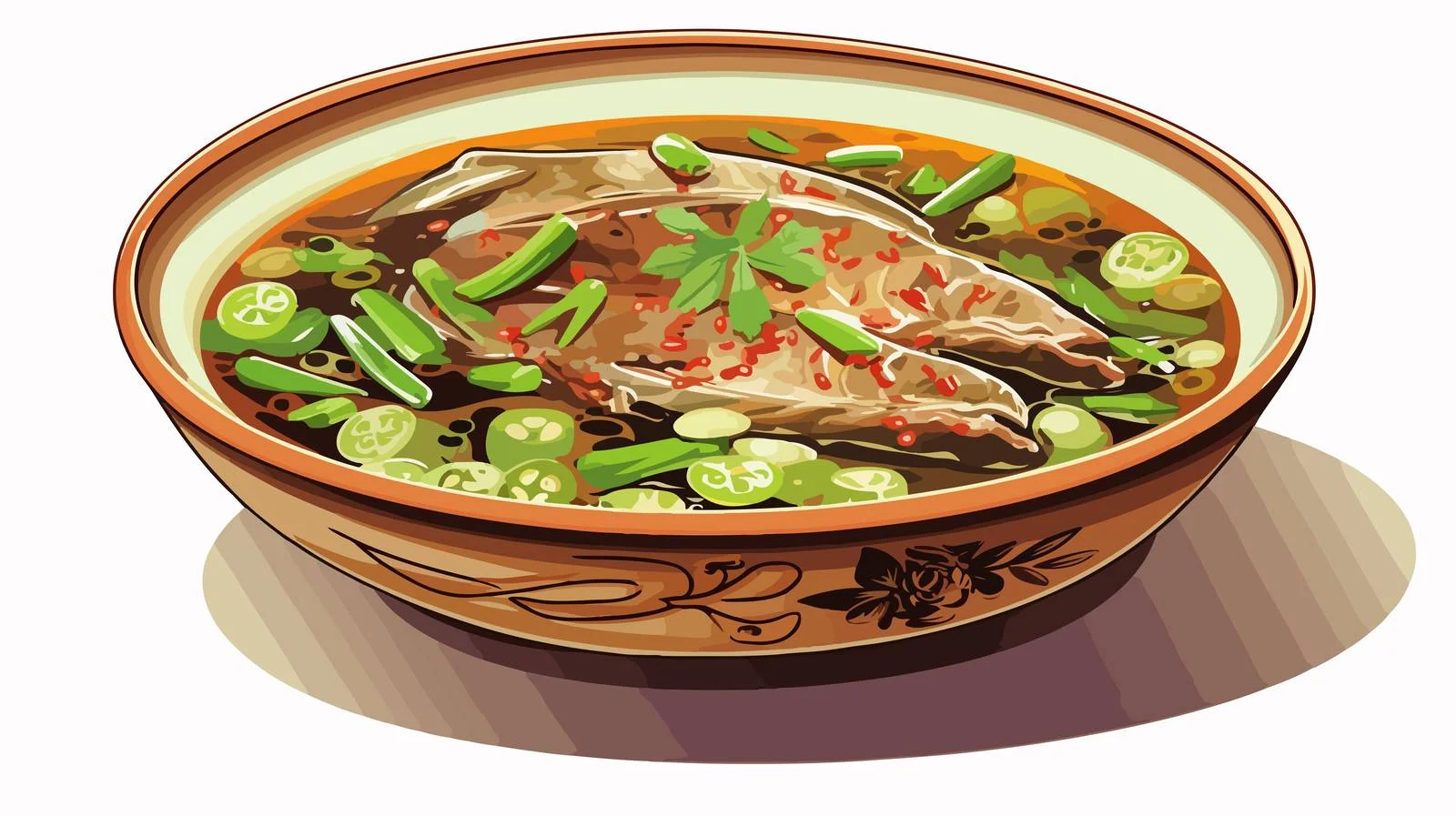 Savory Indonesian Gnarly Broth Recipe — free download from Dotvec