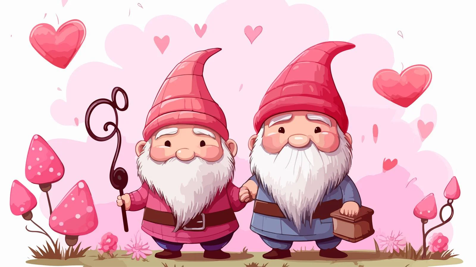 Enchanting Gnome Love Letters — free download from Dotvec