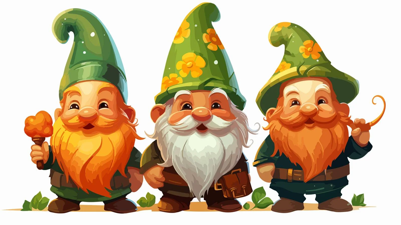 Gnomes & Good Luck Charms — free download from Dotvec