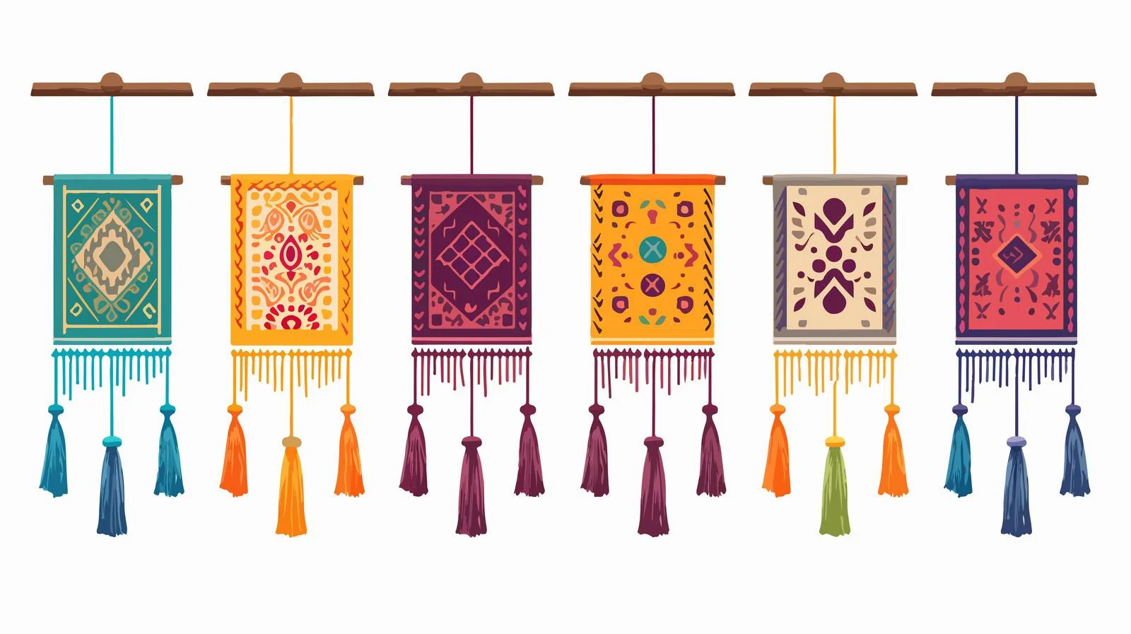 Elegant Gobelin Tapestry Drape on Rod — free download from Dotvec