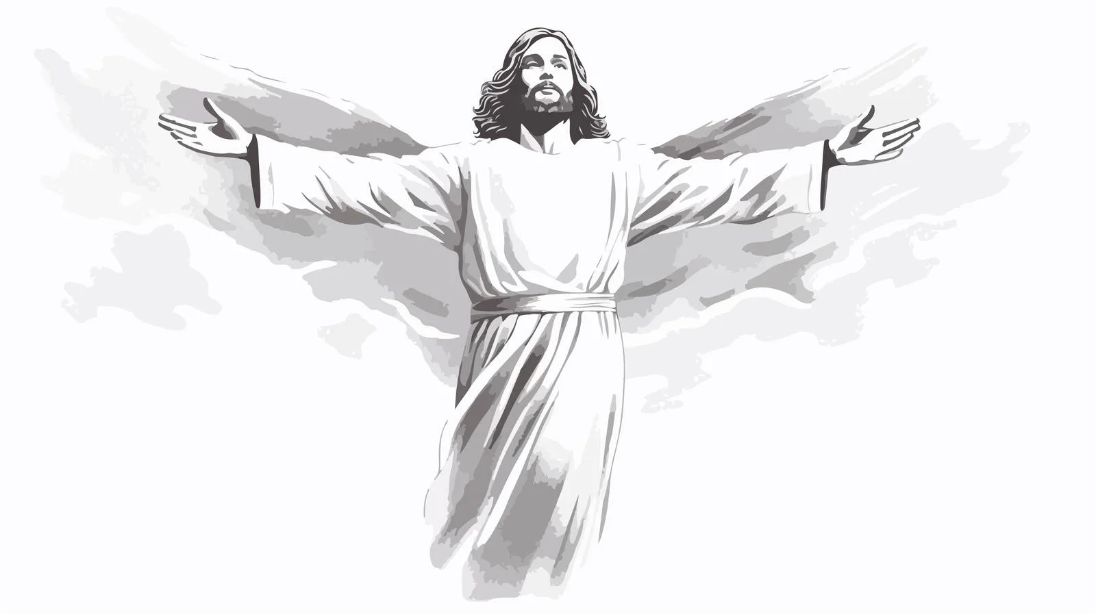 Christian Ascension Concept with Divine Grace — free download from Dotvec