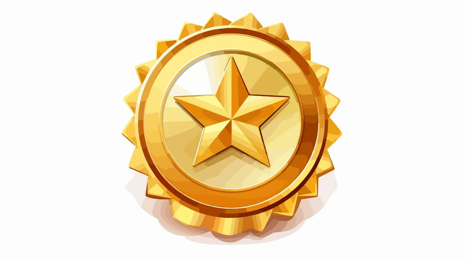Exquisite Gold Military Award Medal with Ribbon – free honour image from Dotvec