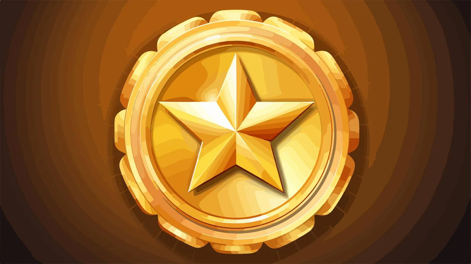 Exquisite Military Gold Medal Award with Ribbon – free honour image from Dotvec