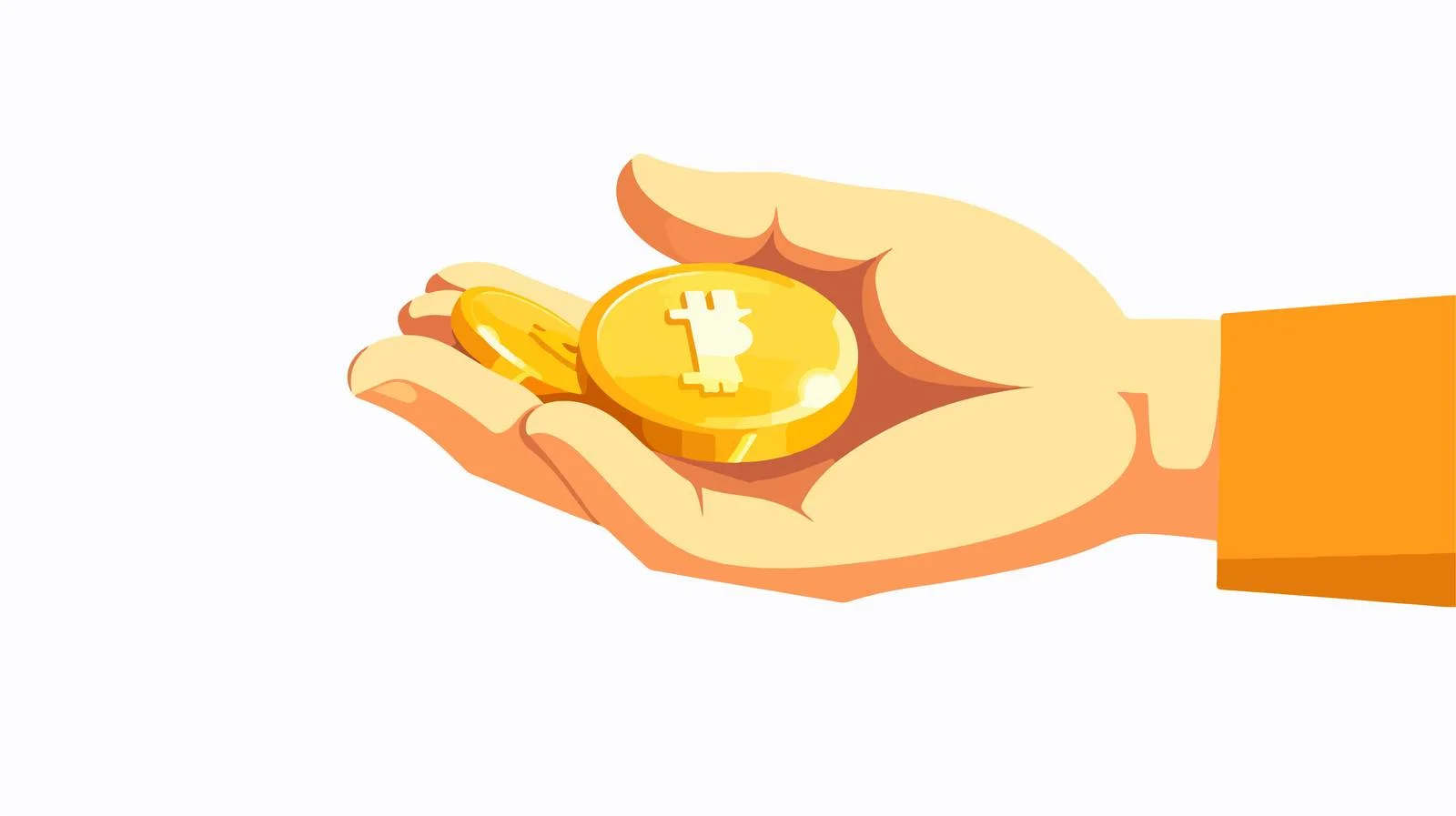 Elegant Gold Coin Held Firmly — free download from Dotvec