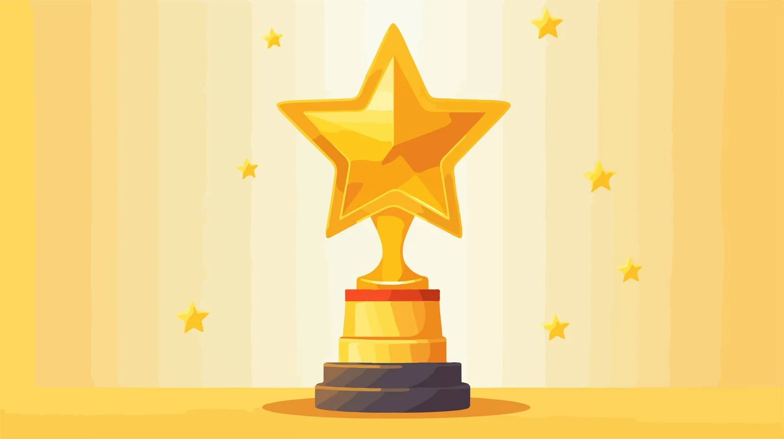 Elegant Golden Award Pentacle Design — free download from Dotvec