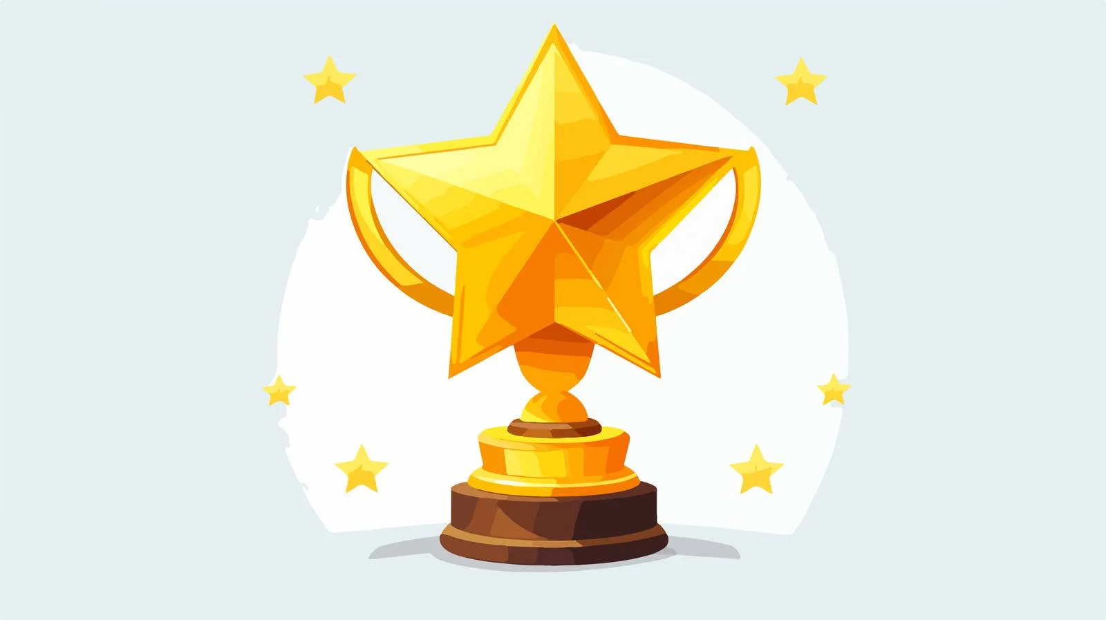 Symbolic Gold Star Trophy Awards — free download from Dotvec