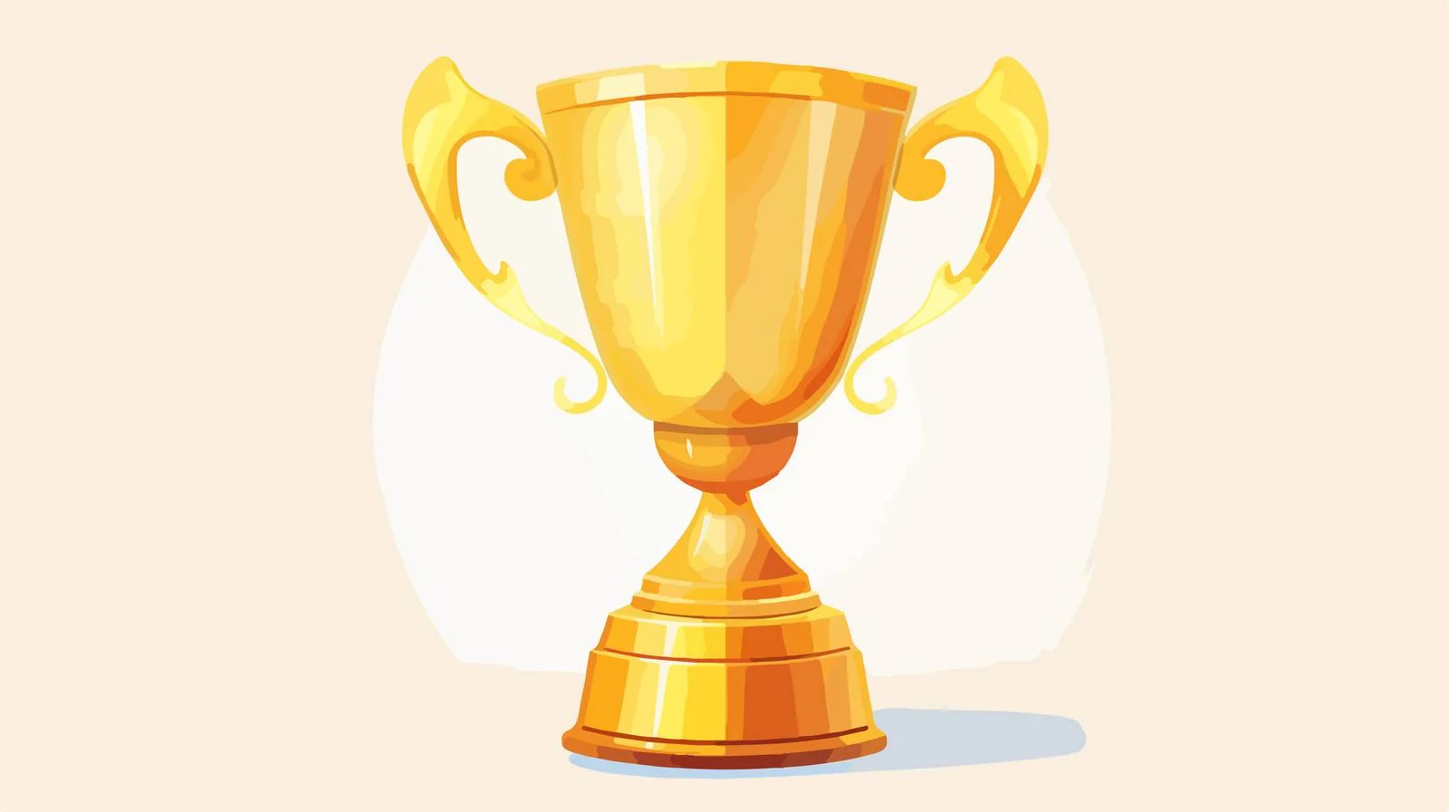 Champion's Golden Trophy Cup for First Place — free download from Dotvec
