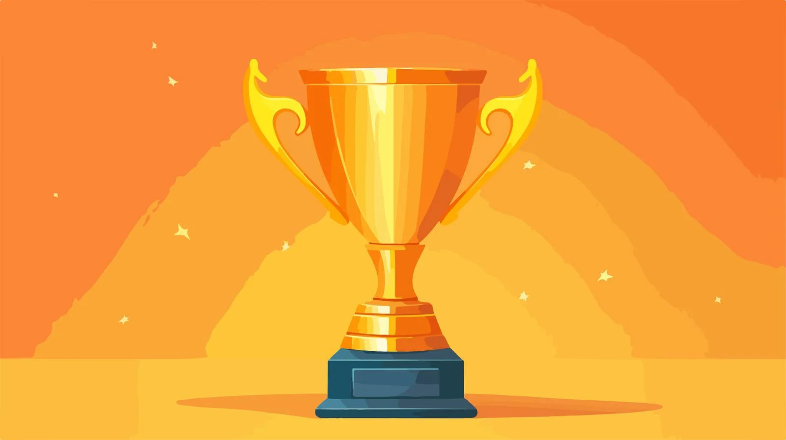 Champion's Gold Trophy for Sporting Victory — free download from Dotvec
