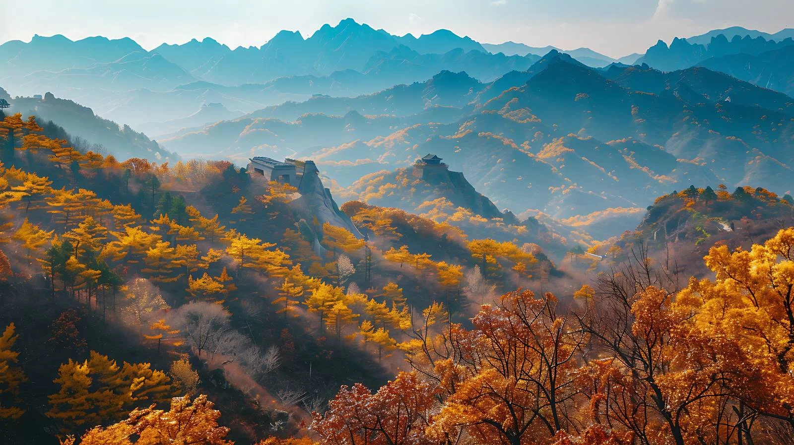 Vibrant Fall Beauty of Qinling Mountains — free download from Dotvec