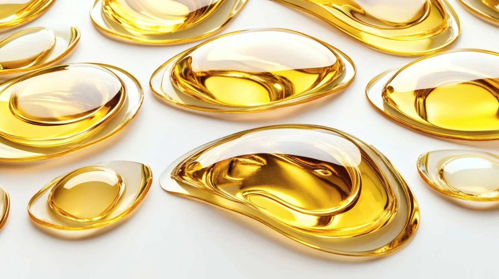 Luxurious Golden Hydrogel Eye Patches on White — free download from Dotvec
