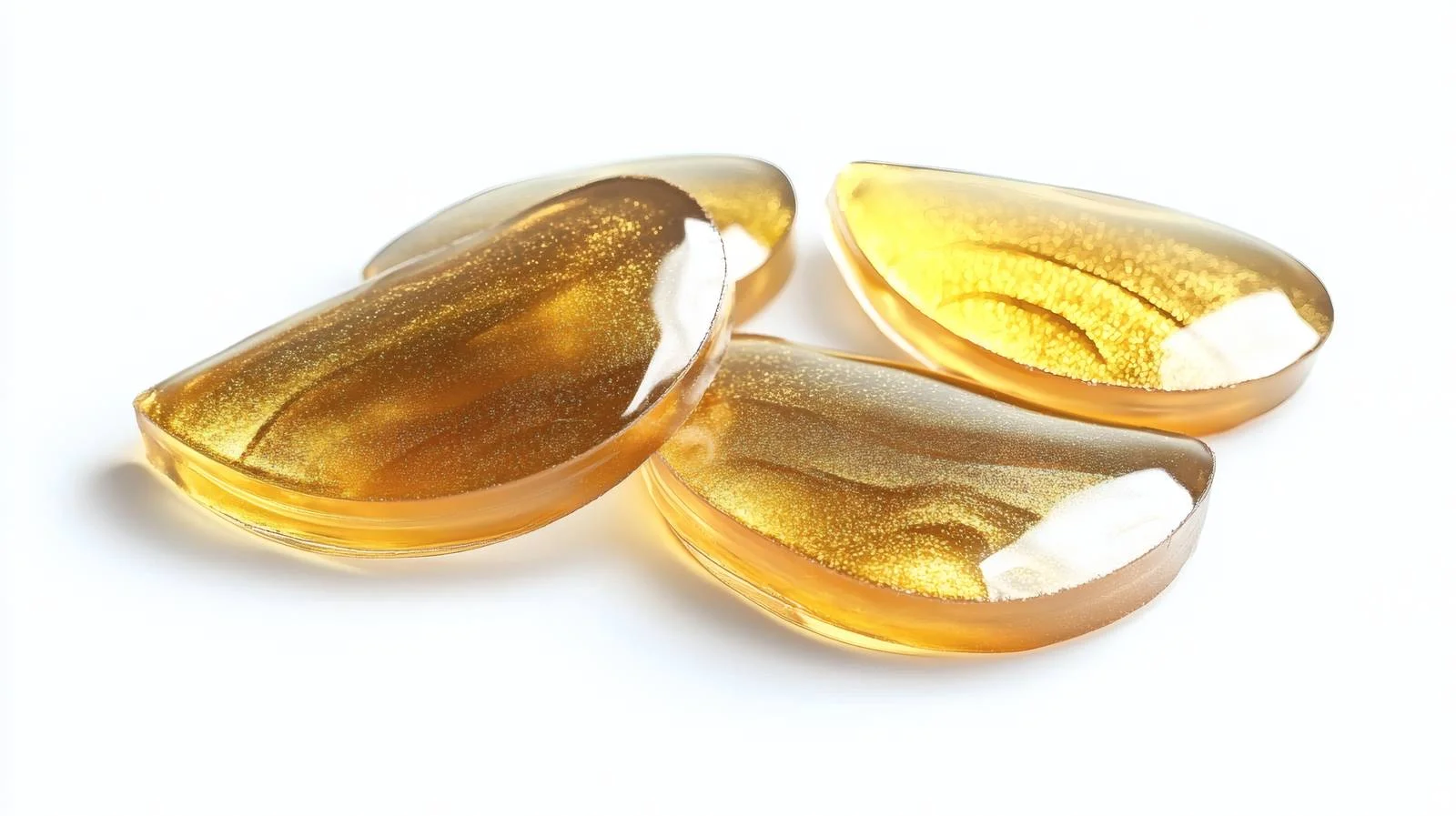 Luxurious Golden Hydrogel Eye Patches on White — free download from Dotvec
