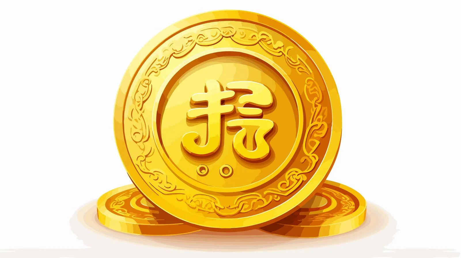 Chinese Yuan Bao Currency Emblem Image — free download from Dotvec