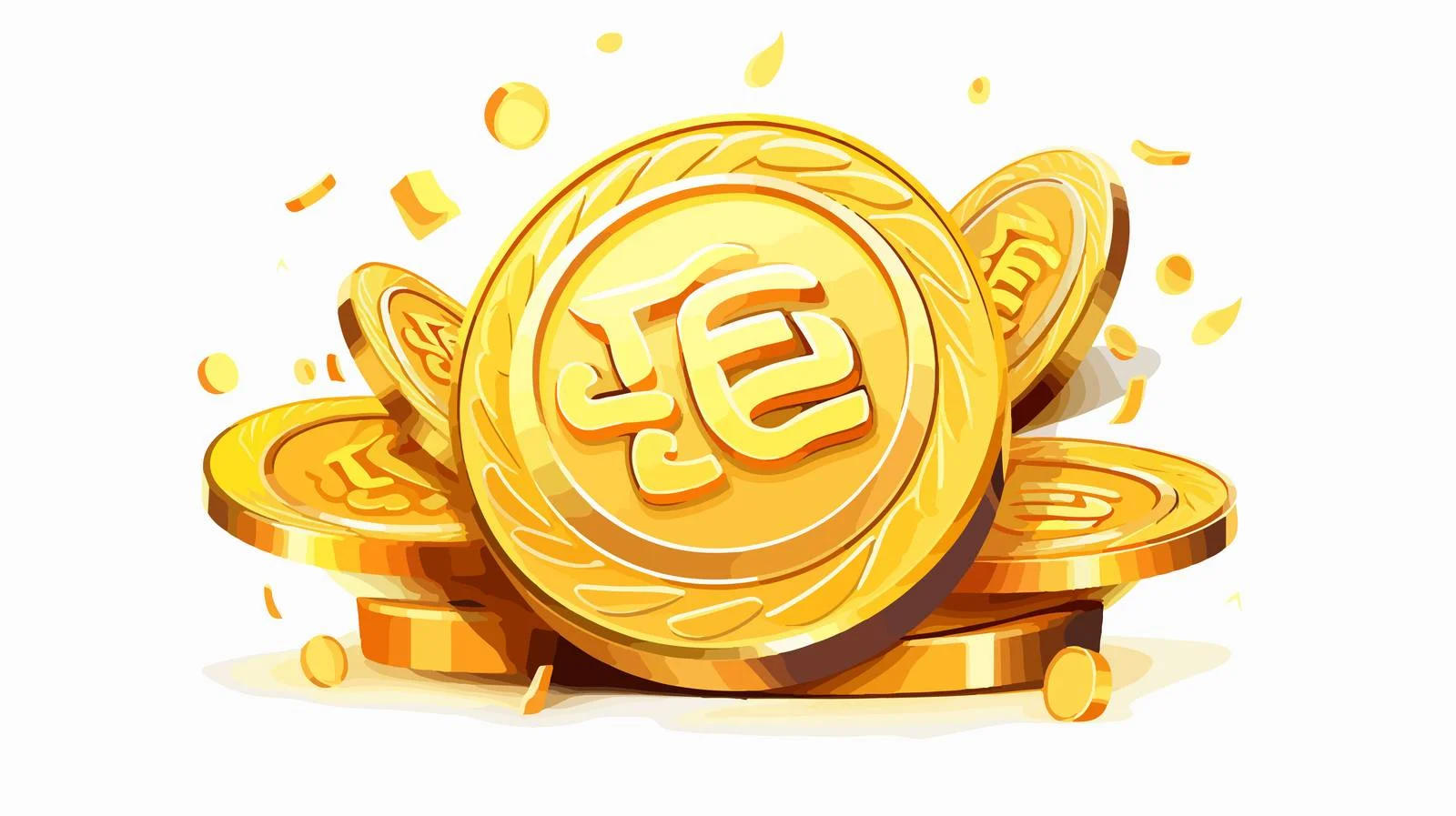 Golden Yuan Bao Currency Symbol — free download from Dotvec