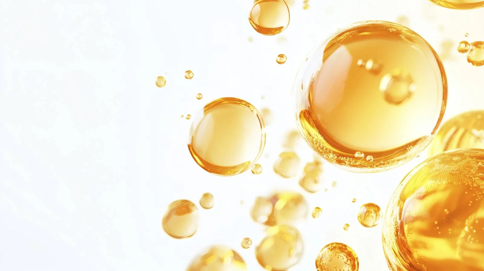 Luxurious Golden Vitamin Oil Isolated Image — free download from Dotvec